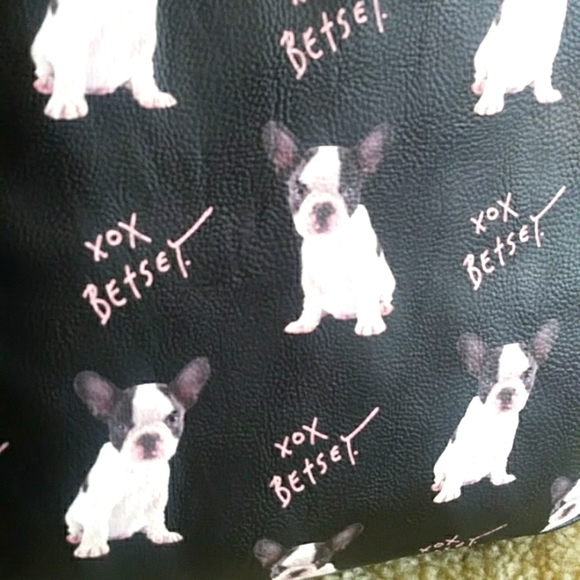 Adorable NWT Betsey Johnson French Bulldog Black Doggy Backpack - Picture 3 of 13